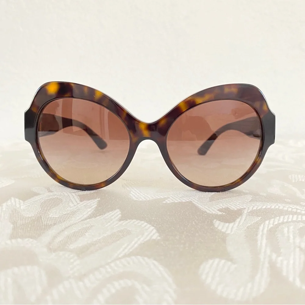 Dolce & Gabbana brown butterfly shape Oversized Sunglasses